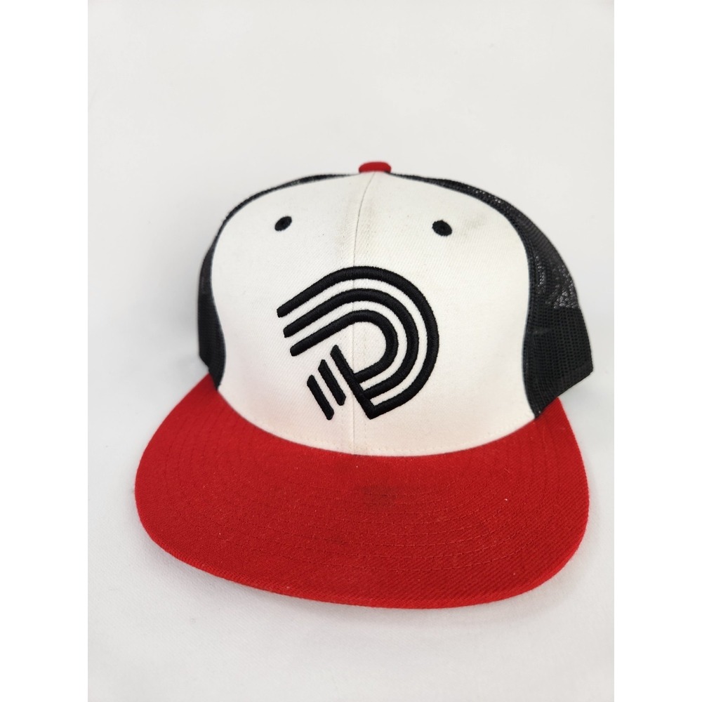 Demarini SnapBack Baseball Hat Black/white/ Red Team Cap Mesh Trucker